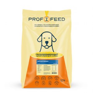 Корм «Profifeed» для активных собак, мешок 17 кг