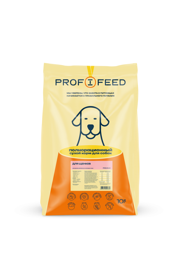 Корм «Profifeed» для щенков, мешок 17 кг